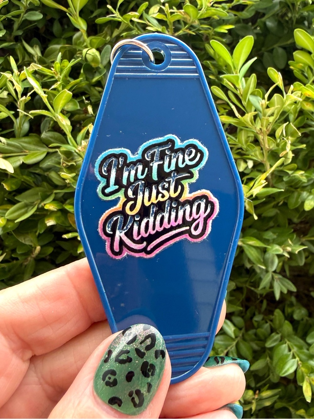 Vintage style motel key keychain humorous funny sarcastic gift idea